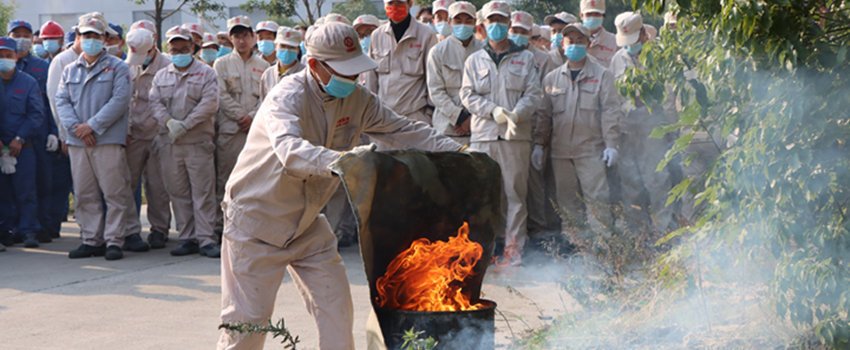 抓消防安全 保高質量發展&mdash;&mdash;合肥樂凱開展消防應急演練